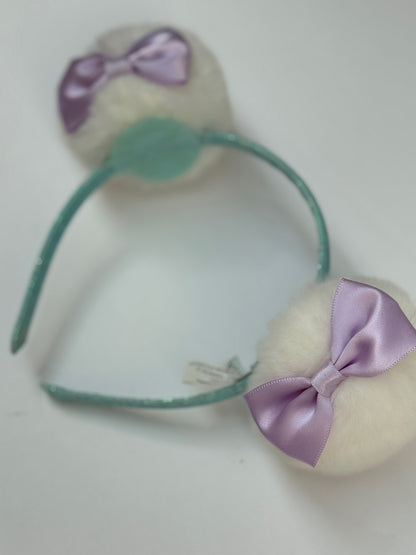 Disney Minnie Mouse Style Puff Ears Headband Teal Purple 3Y+