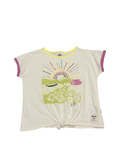 Roots Kids Graphic Tie-Front T-Shirt 9-10y