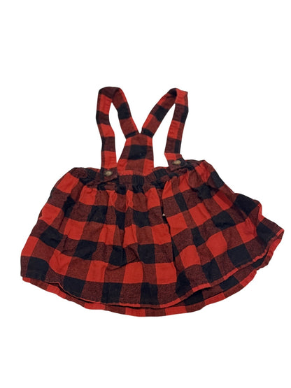 Carter's Buffalo Plaid Suspender Skirt 9M