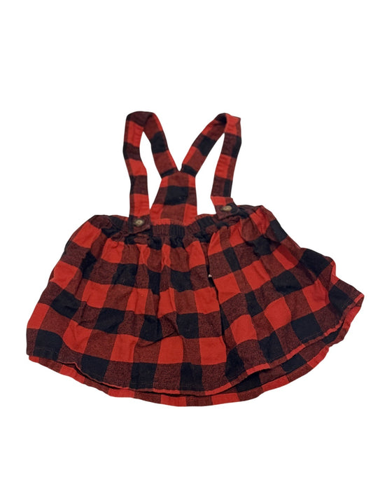 Carter's Buffalo Plaid Suspender Skirt 9M