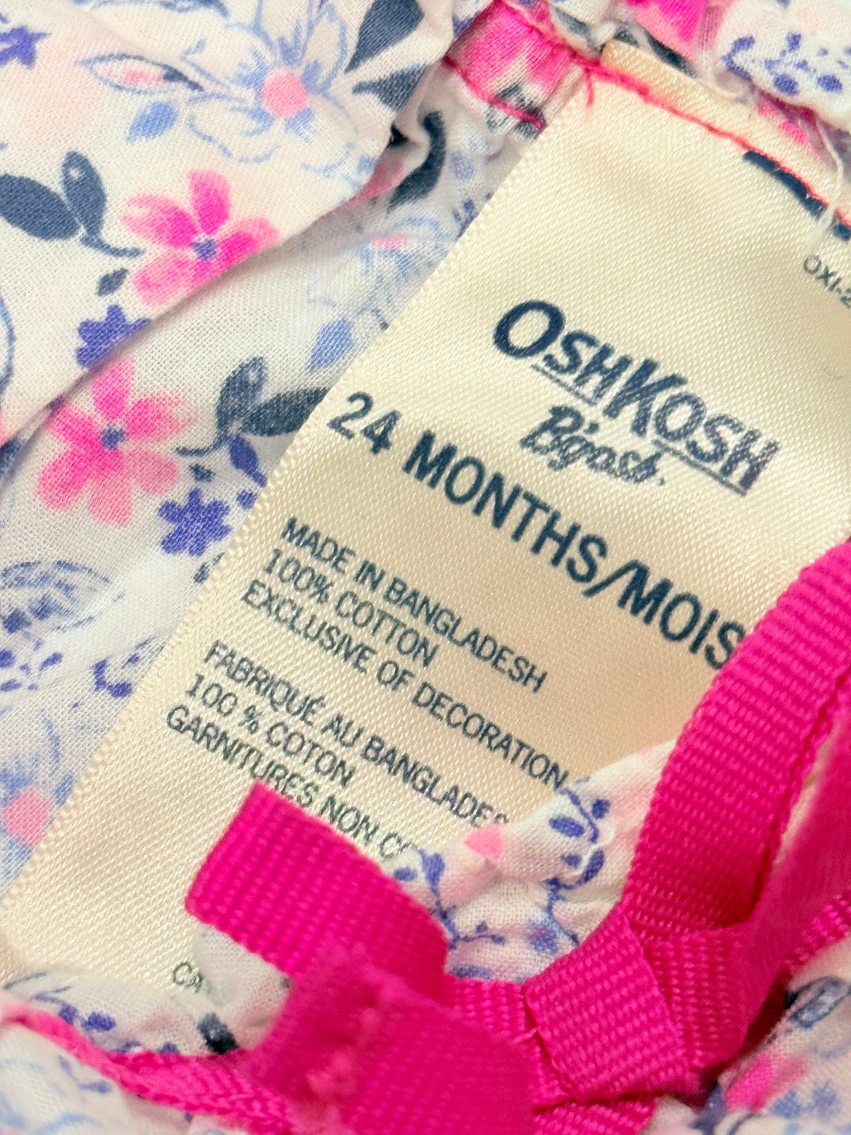 OshKosh B'gosh Floral Blouse Bodysuit 24M