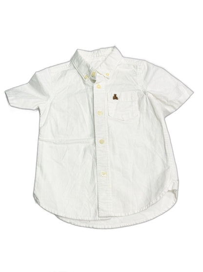 Gap White Oxford Button-Down Shirt 3T