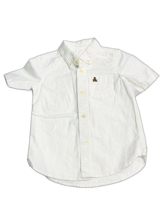 Gap White Oxford Button-Down Shirt 3T