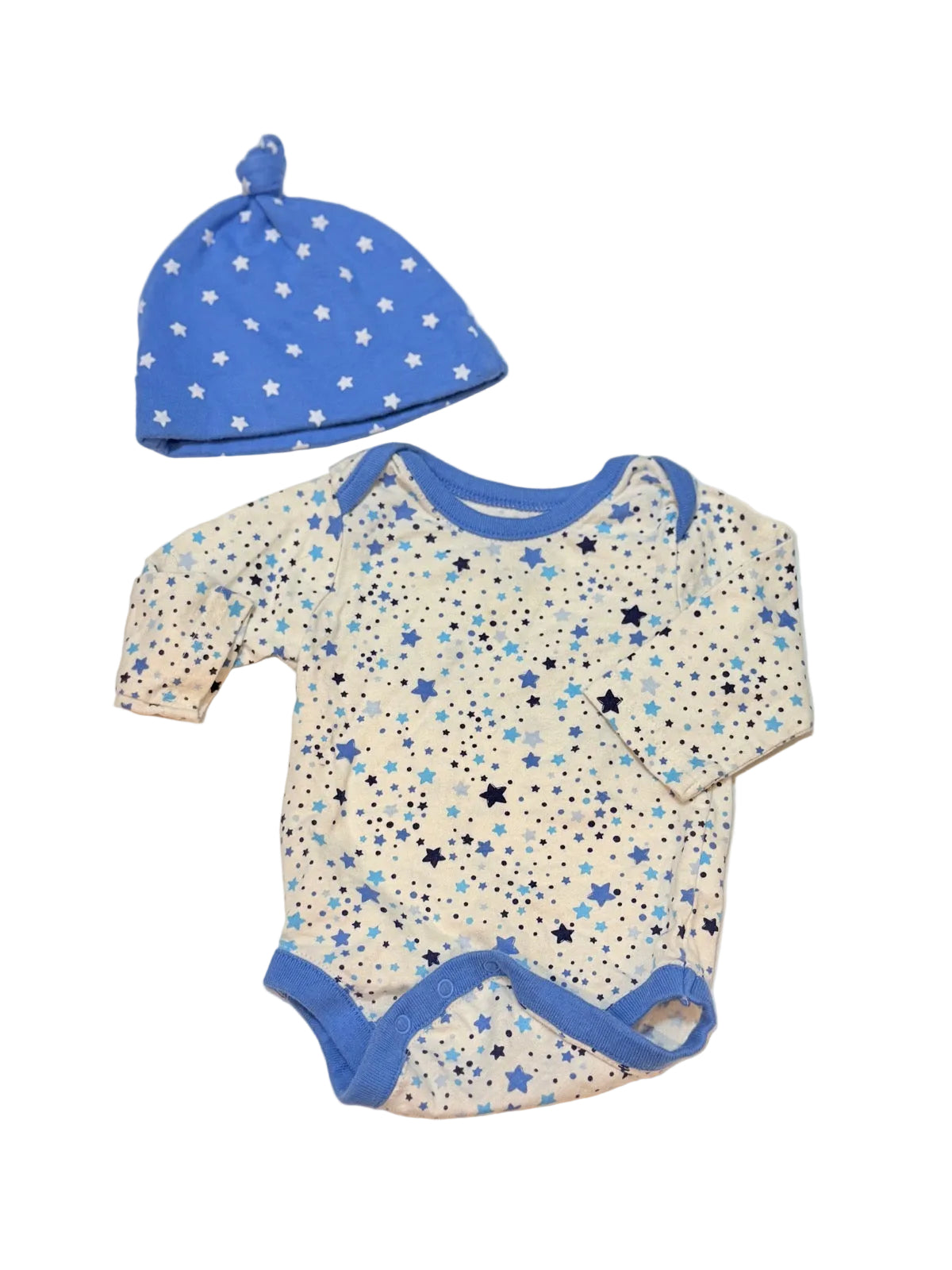 Children's Place Star Bodysuit Hat Set 3-6m
