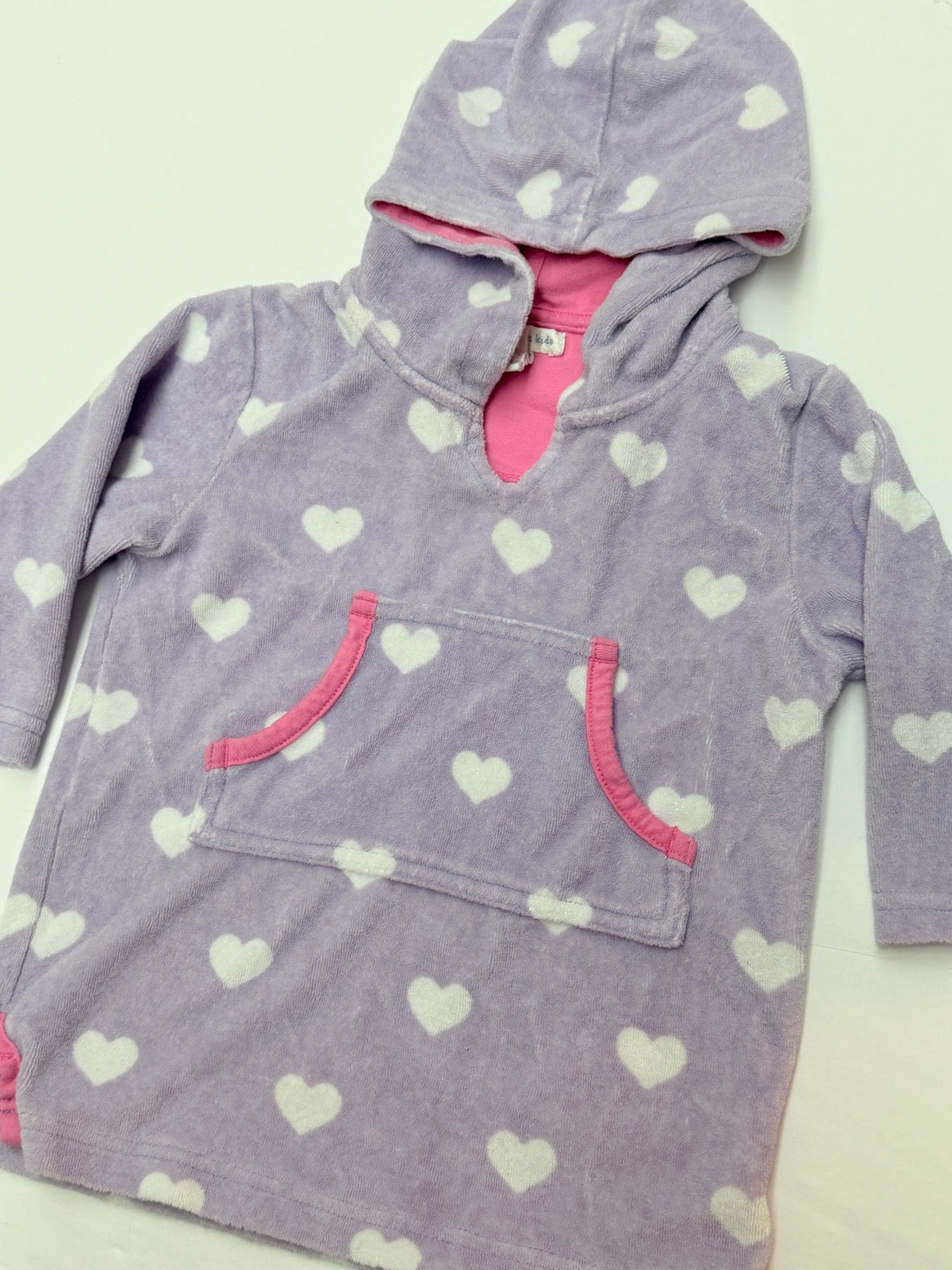 Pottery Barn Kids Heart Hooded Cover-Up 12-18M