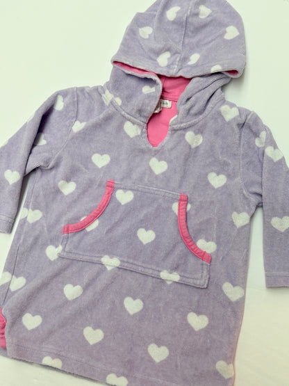 Pottery Barn Kids Heart Hooded Cover-Up 12-18M