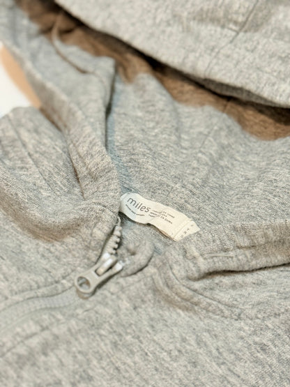 Miles The Label Gray Zip Hoodie 2YRS