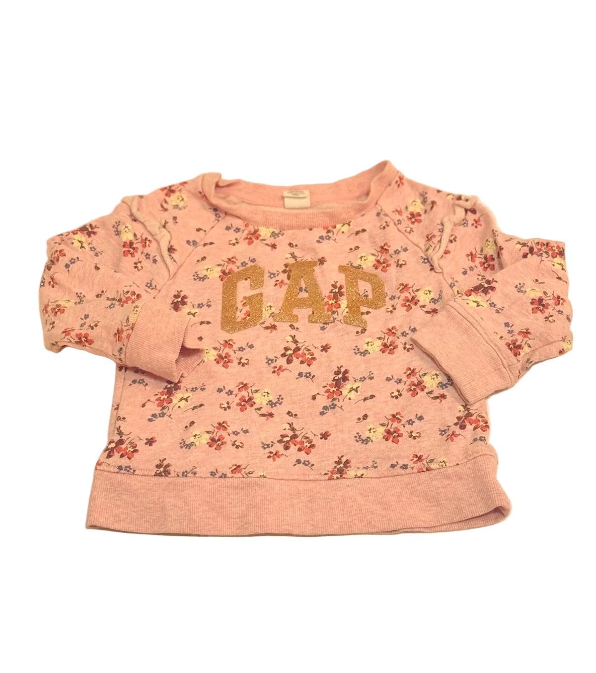 Baby Gap Floral Pink Sweatshirt 2T