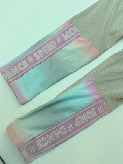 Molo Ombre Mesh Panel Leggings Size 7/8Y