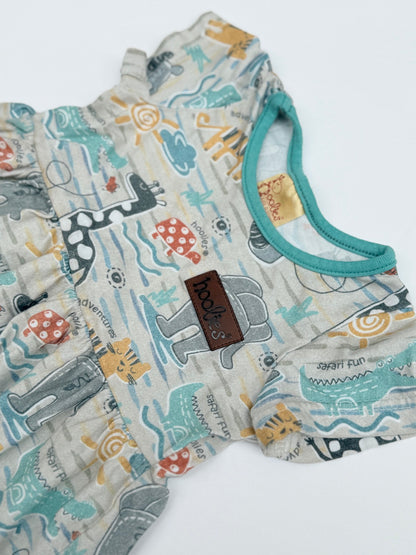 Hoolies Safari Print Dress 1 - 2 Years