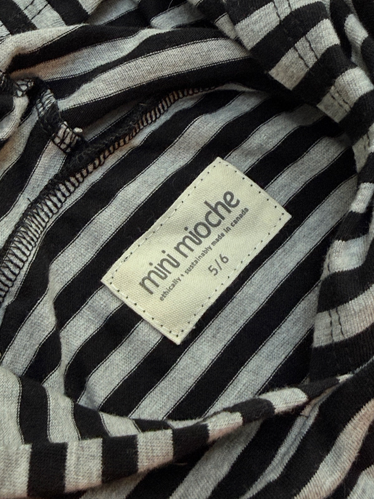 Mini Mioche Striped Hoodie Size 5 6