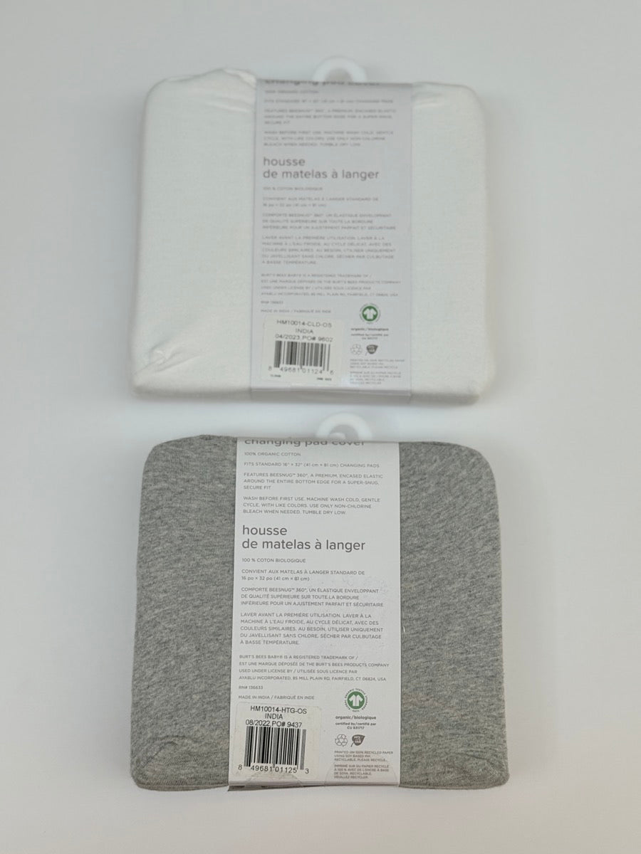 Burt's Bees Baby Changing Pad Cover 2-Pack