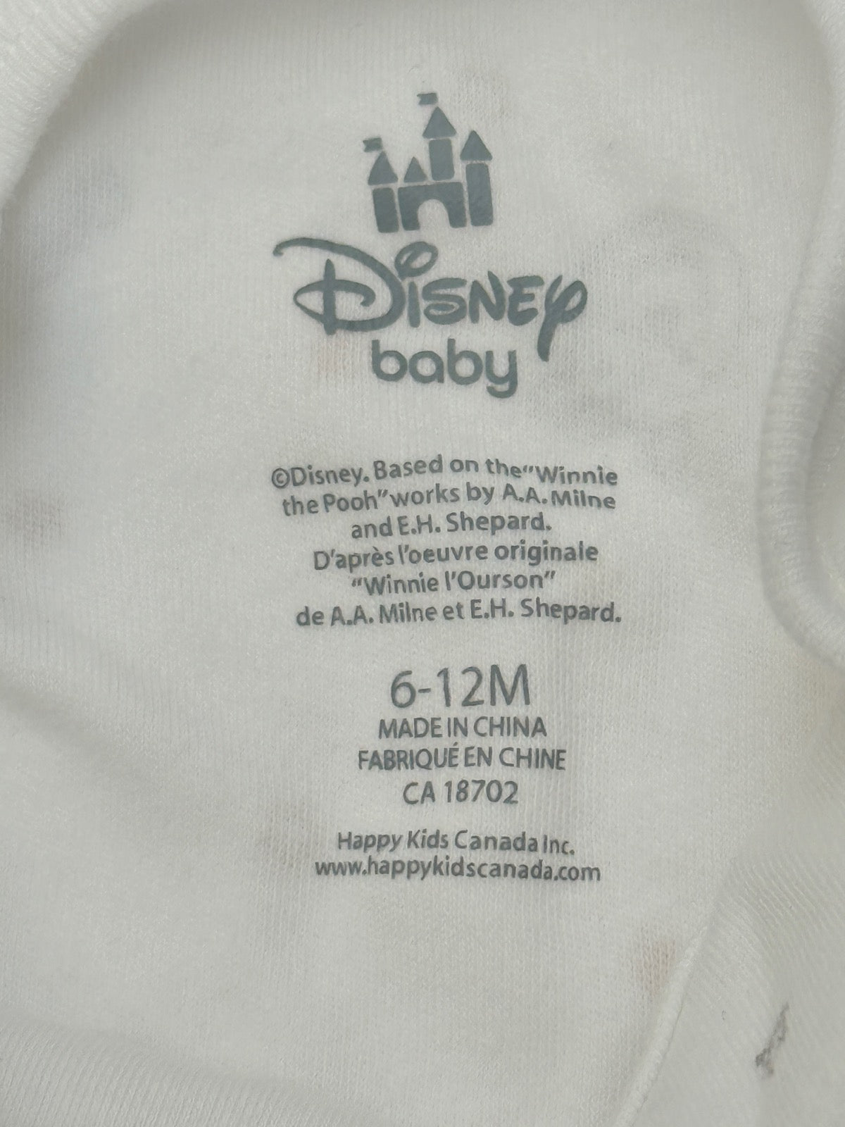 Disney Baby Winnie the Pooh Bodysuit 6-12M