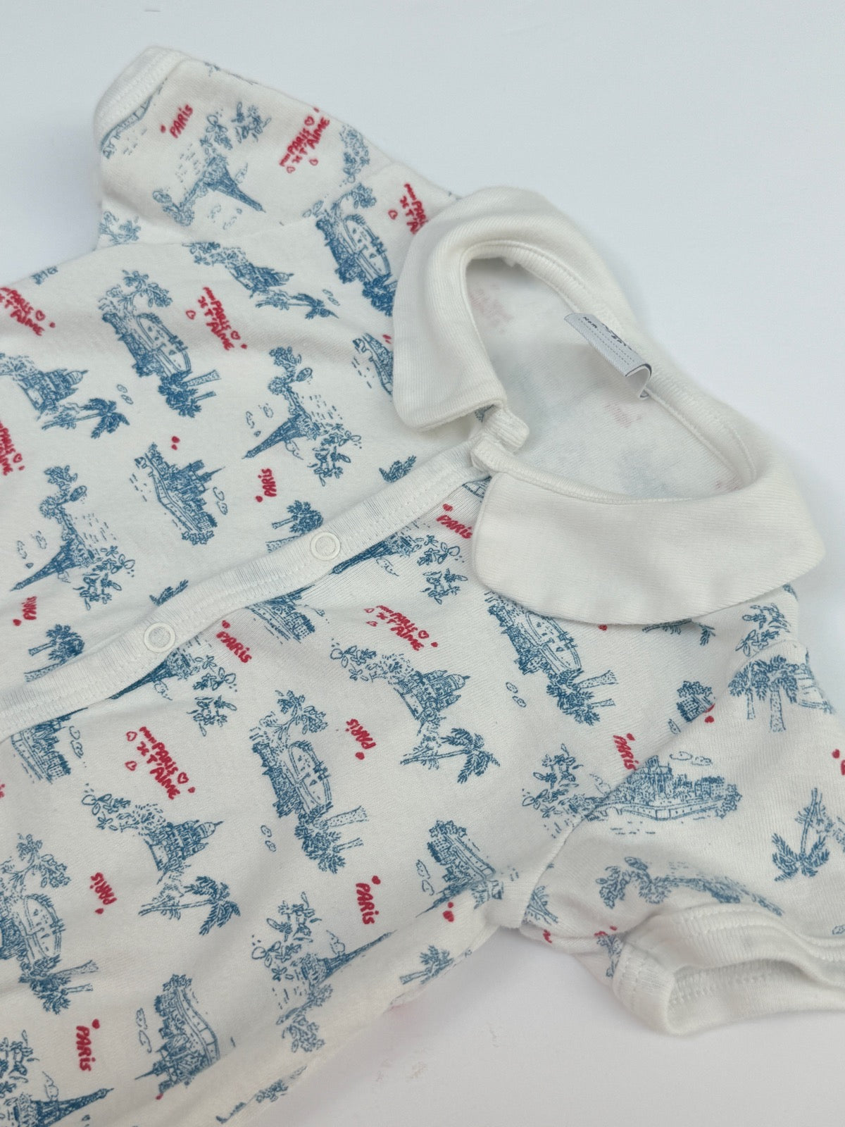 Petit Bateau Paris Print Romper 18M