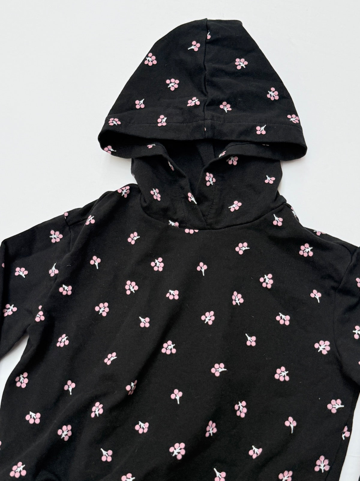 Miles The Label Black Floral Hoodie 2Y