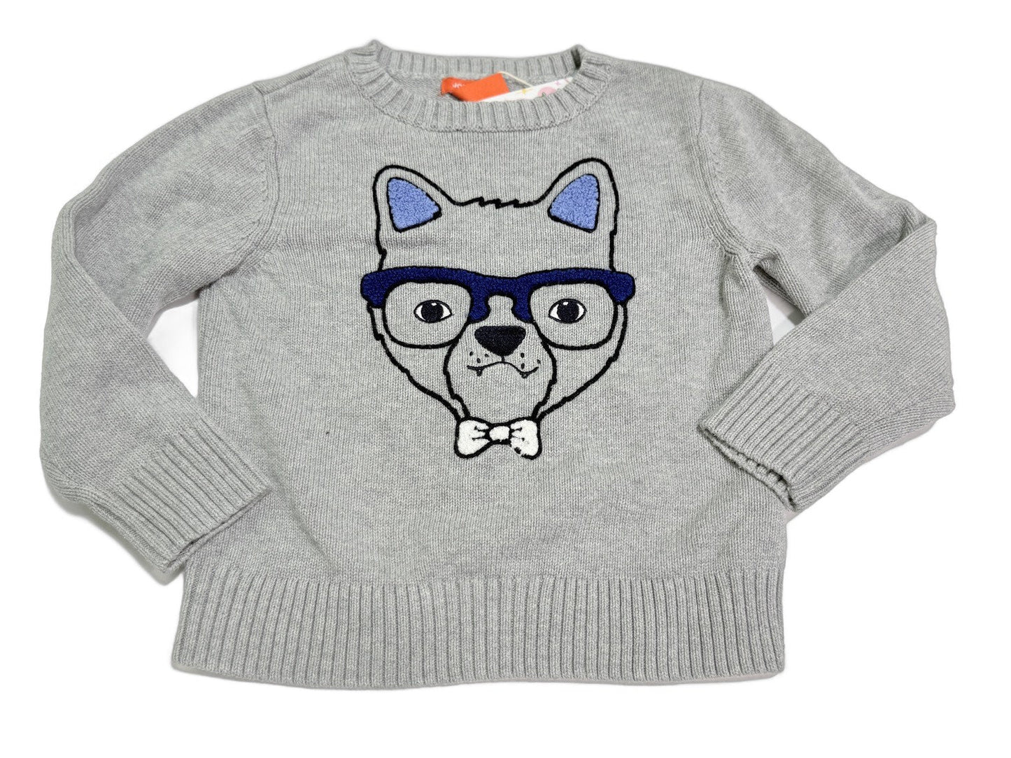 Joe Fresh Gray Dog Knit Sweater 3T