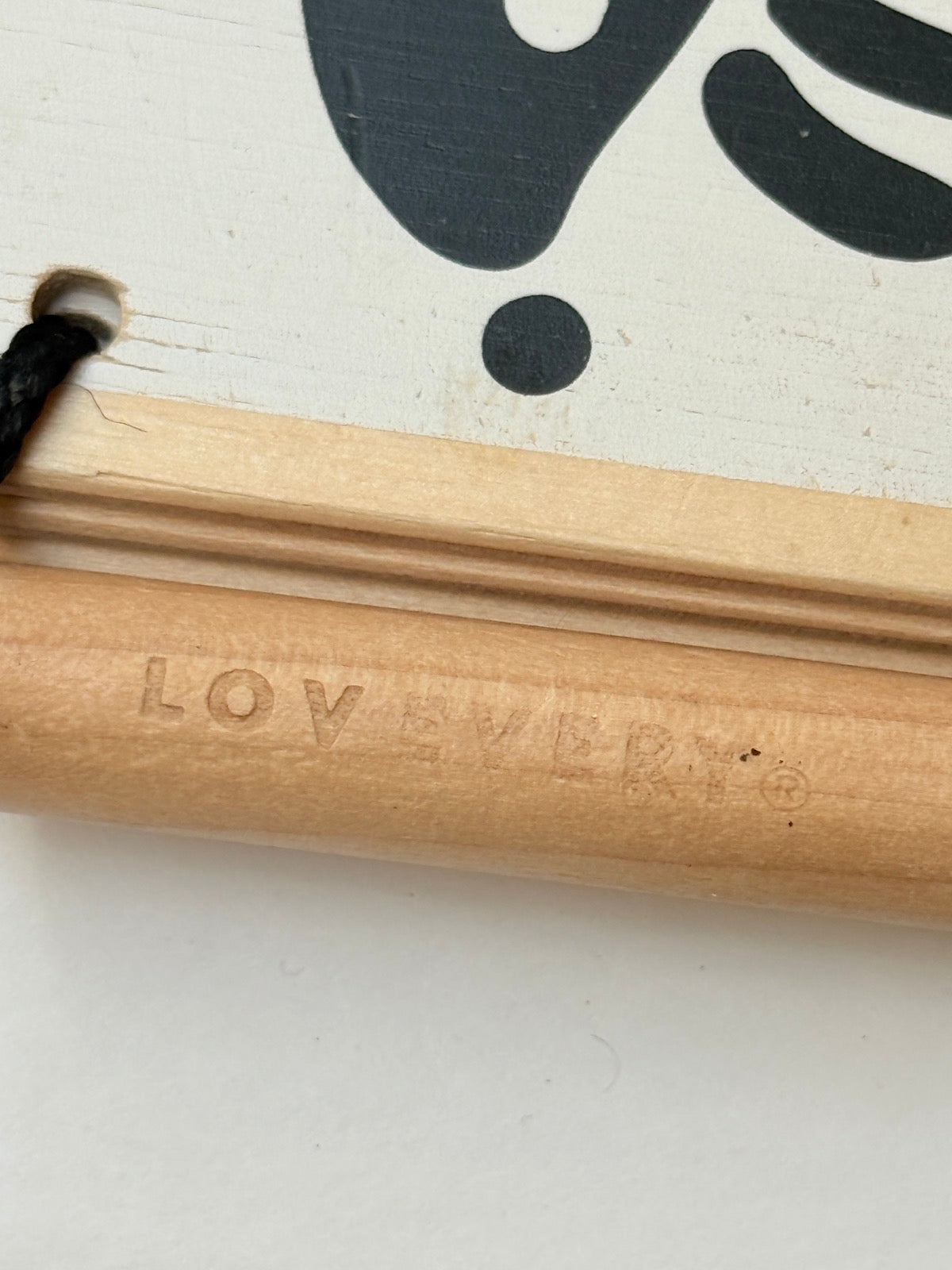 Lovevery Wooden High-Contrast Hedgehog Board Book
