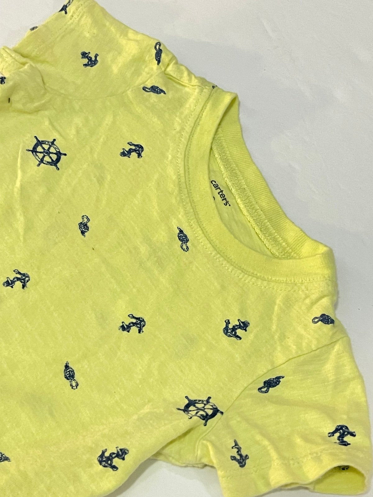 Carter's Yellow Nautical Print T-Shirt 9M