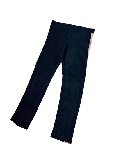 Black Leggings Pink Side Stripe Size 4-5Y
