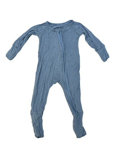 Slain Bamboo Footed Sleeper Blue 0-3M