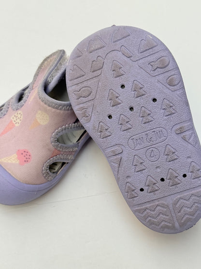 Jan & Jul Ice Cream Aqua Shoes Size 4