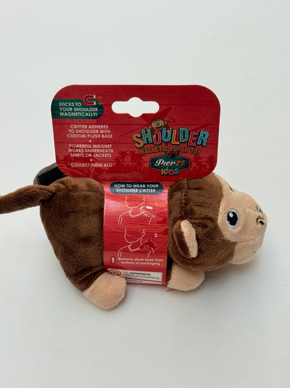 NWT - Pier 27 Kids Shoulder Magnetic Plush Monkey Toy