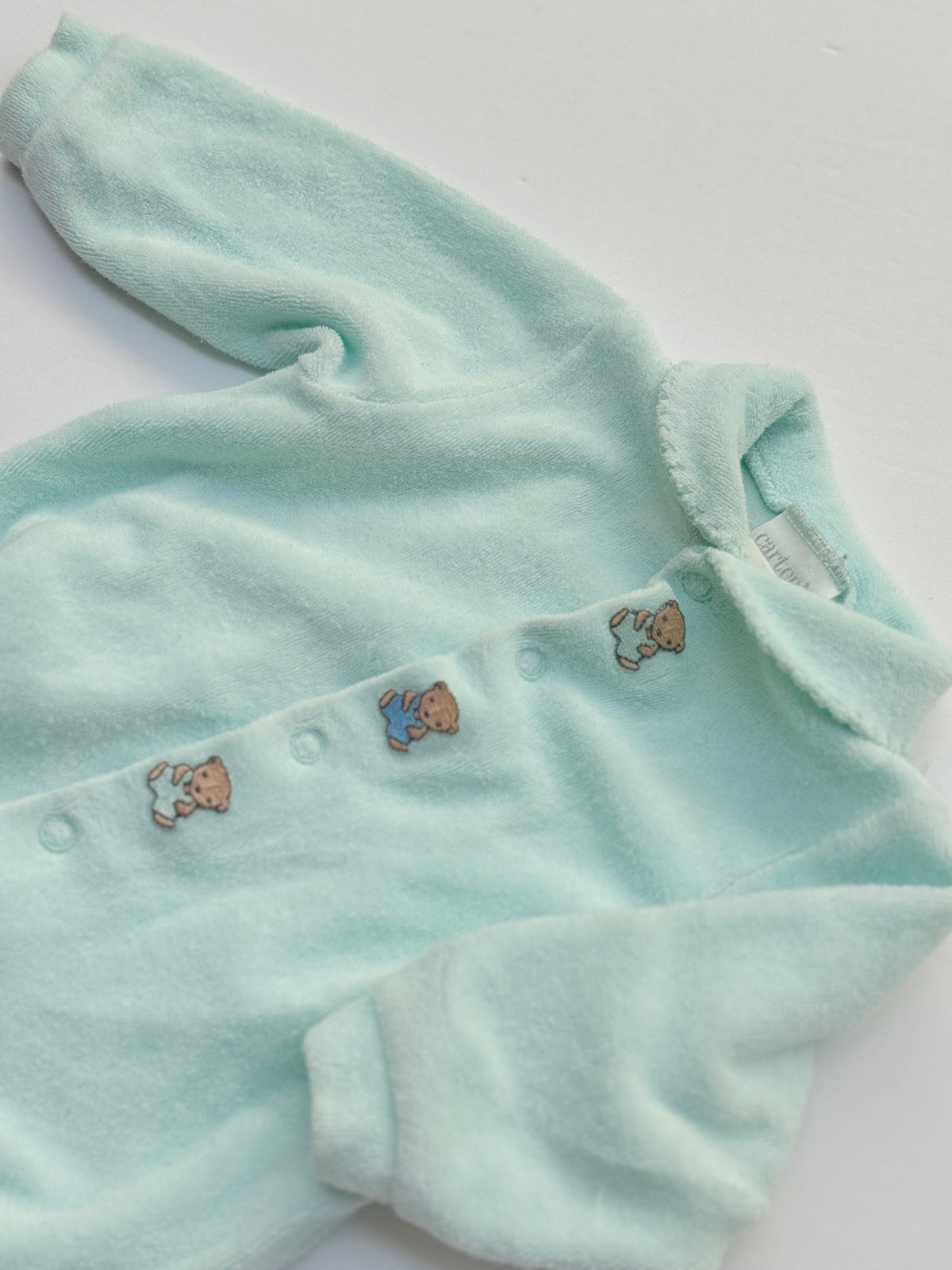 Vintage Carter's Terry Bear Footed Sleeper Newborn