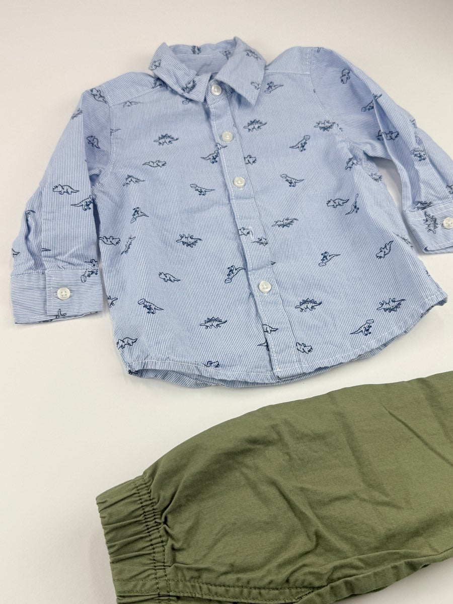 Carter's Dinosaur Shirt & Pants Set 9M