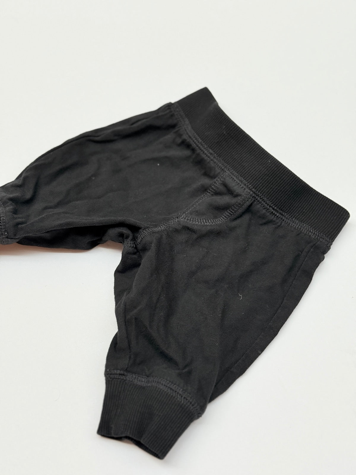 George Baby Black Jogger Pants 0-3M