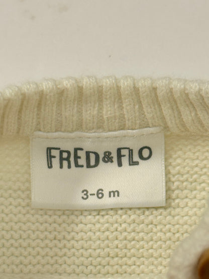 Fred & Flo Koala Knit Sweater Set 3-6M