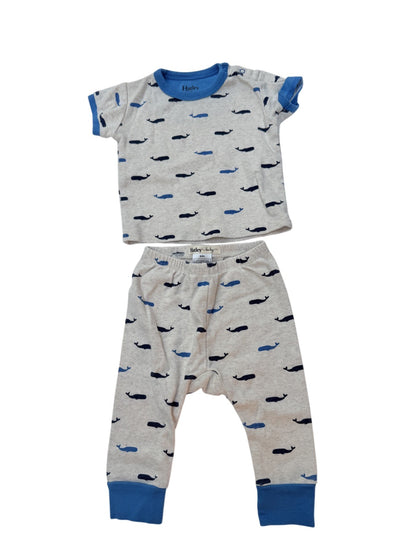 Hatley Baby Whale Print Pajama Set 6-9M