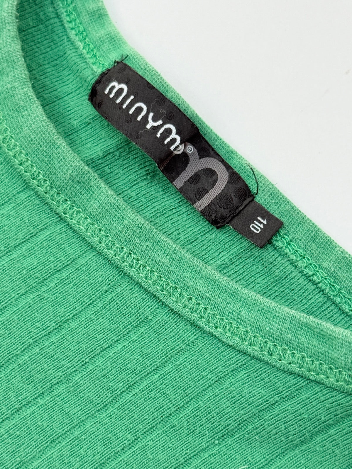 Minymo Green Ribbed Long Sleeve Top 110 (4/5yr)