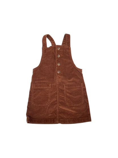 Joe Fresh Brown Corduroy Pinafore Dress Size 5