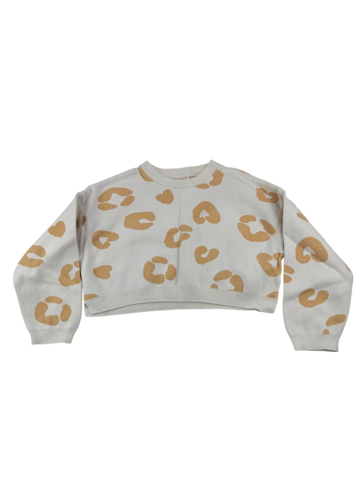 Joe Fresh Leopard Print Cropped Sweater
