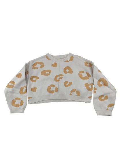 Joe Fresh Leopard Print Cropped Sweater