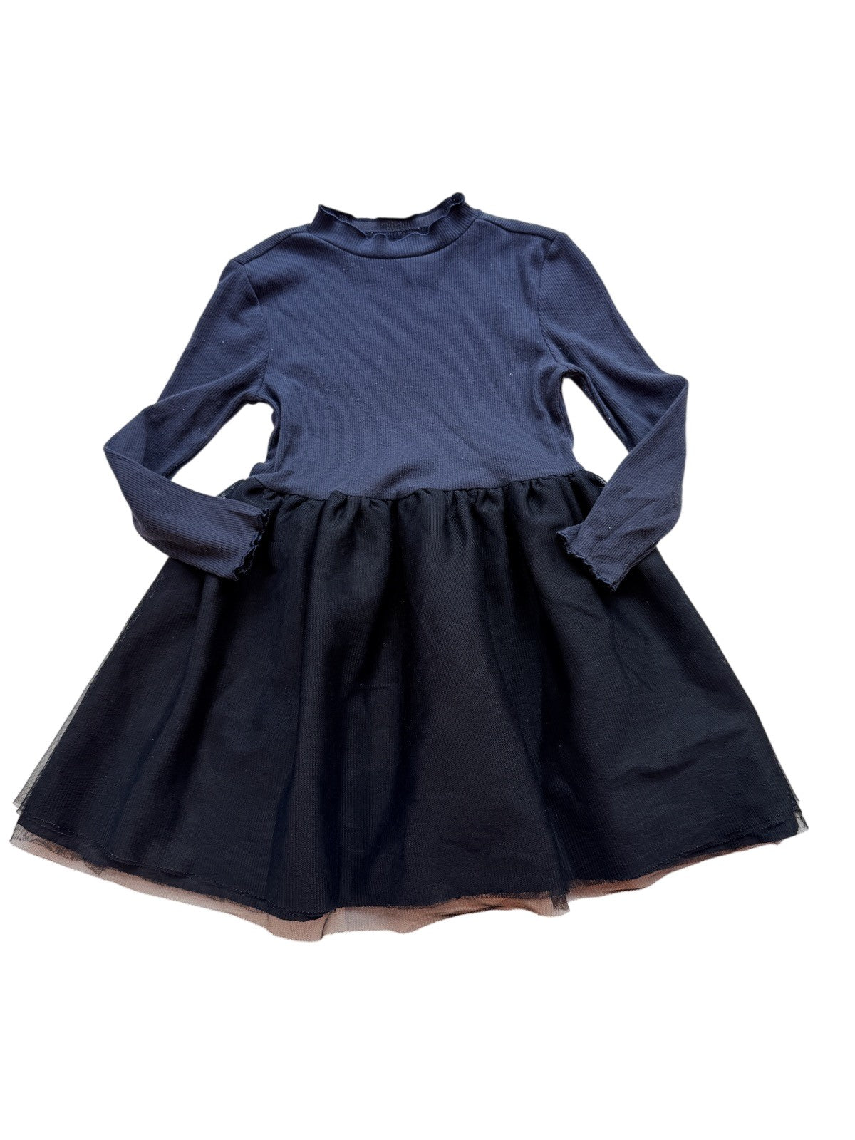Navy Tulle Skirt Dress 3T