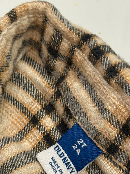 Old Navy Plaid Flannel Shirt 2T