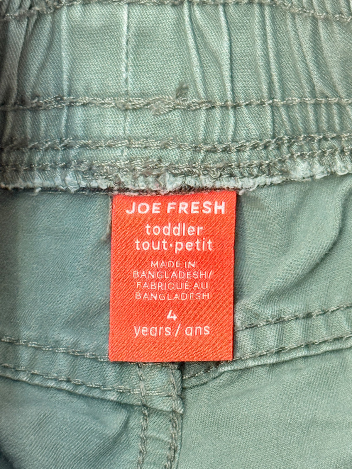 Joe Fresh Green Jogger Pants Size 4T