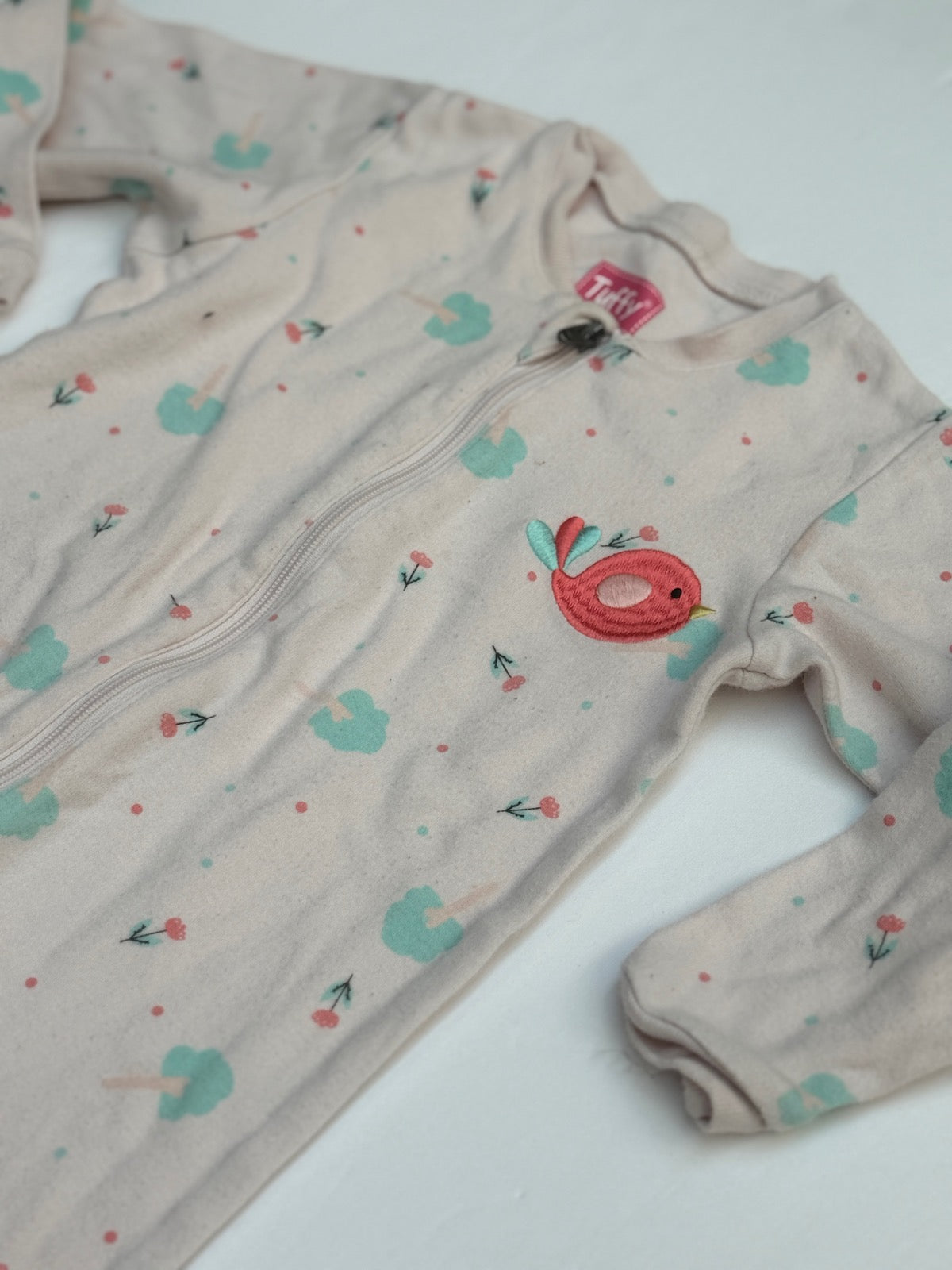 Tuffy Bird Cherry Sleeper Footie 18m
