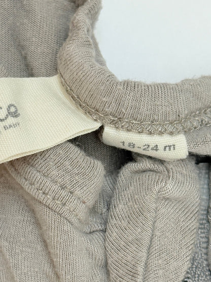Kyte Baby Grey Zippered Footie Sleeper 18-24m