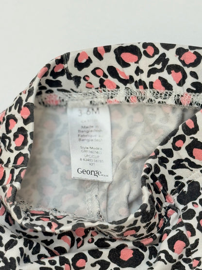 George Leopard Print Leggings 3-6M