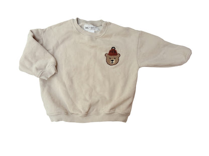 Zara Bear Embroidered Sweatshirt 12-18m