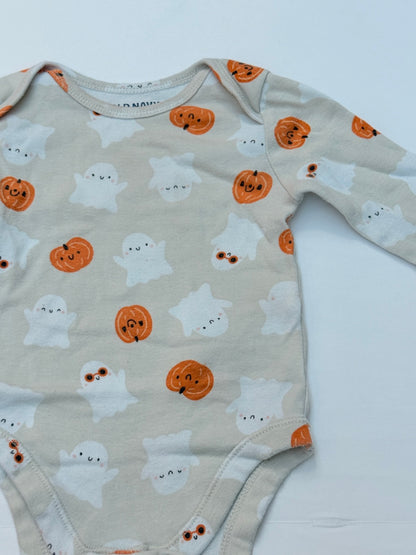 Old Navy Halloween Ghost Bodysuit 6-12M