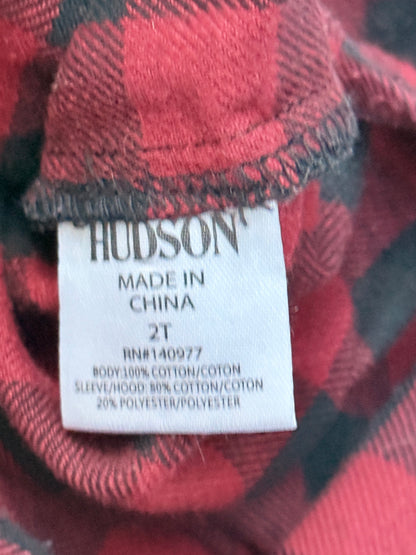 Hudson Buffalo Plaid Hooded Shirt 2T