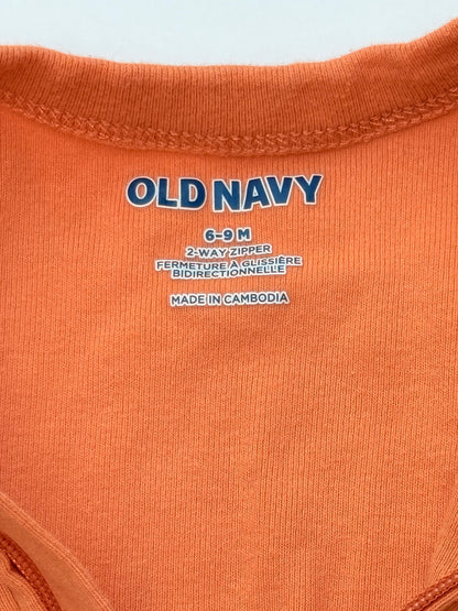 Old Navy Pumpkin Footed Sleeper 6-9M