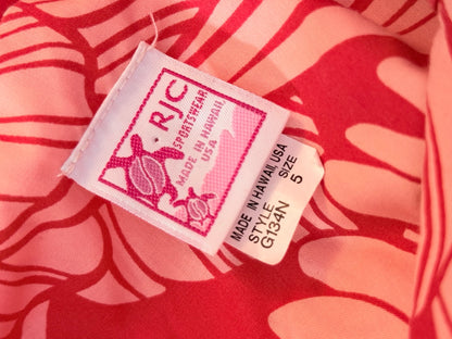 RJC Sportswear Floral Pink Sundress Size 5