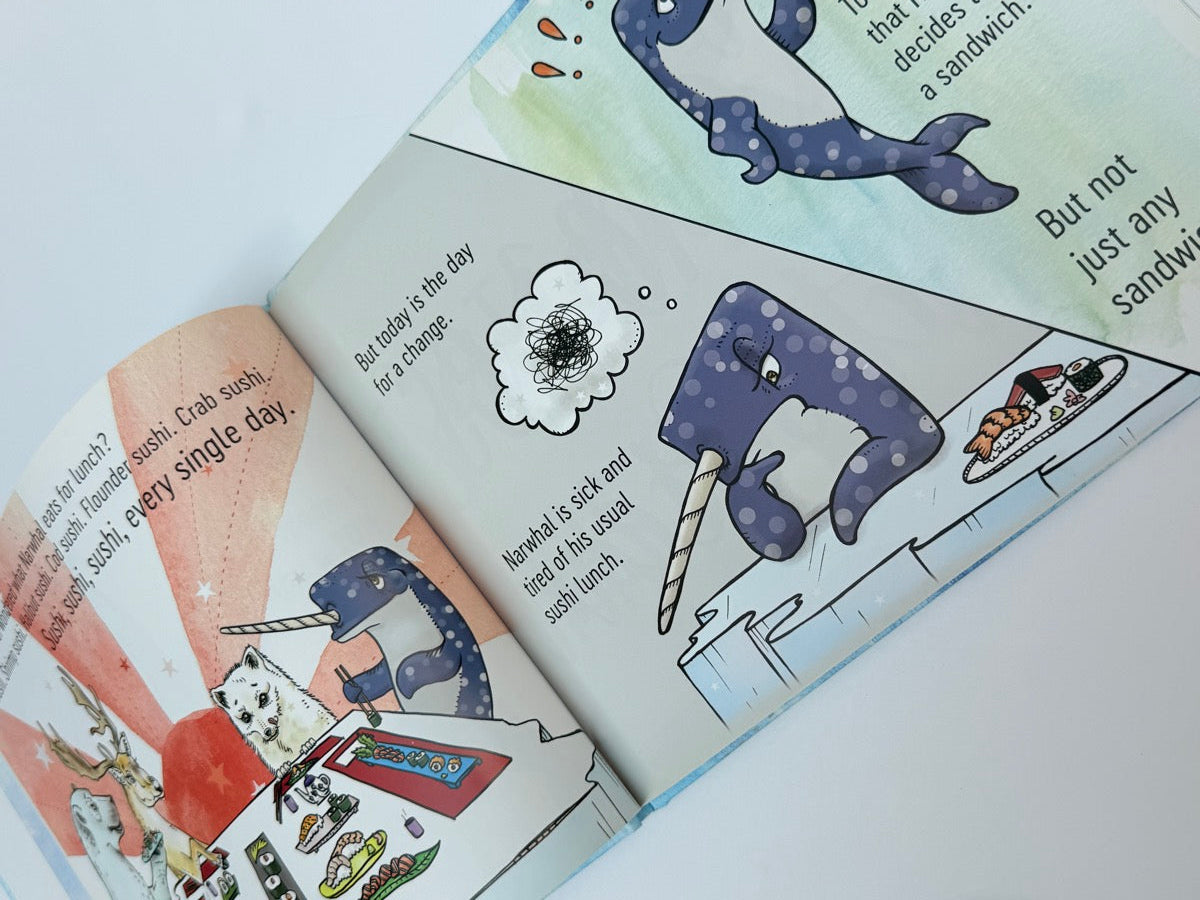 Laura Addington Narwhal Makes a Sandwich