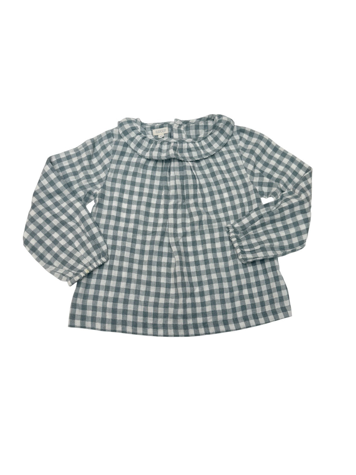 Gocco Gingham Puff Sleeve Top Size 4-5Y