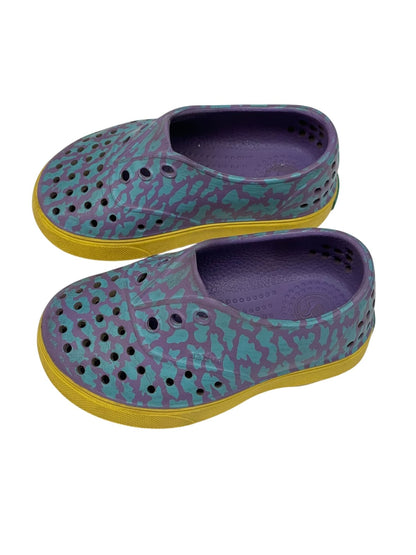 Native Miller Purple Teal Print Slip-On Shoes US8