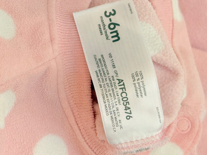 Carter's Pink Polka Dot Bunny Sleep Sack 3-6M